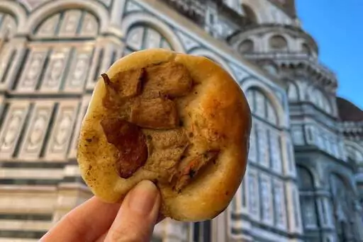 schiacciata pizza in Florence